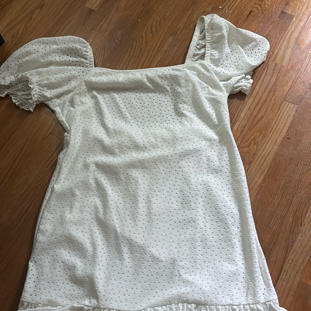 white backless dress